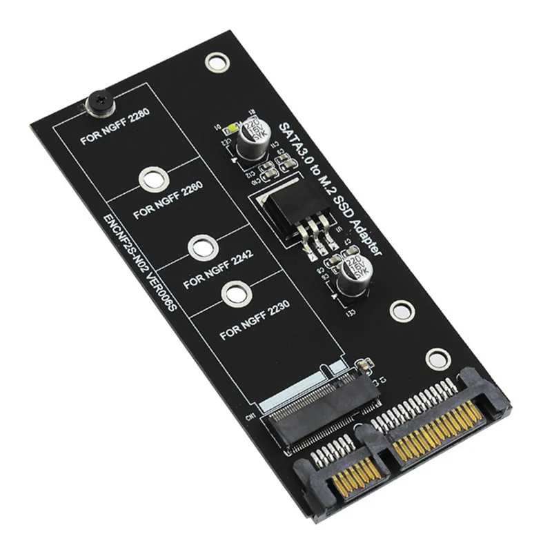 Адаптер M.2 SATA M2 к Конвертер NGFF 2 5-дюймовая карта SATA3 Ключ B для 2230-2280 SSD