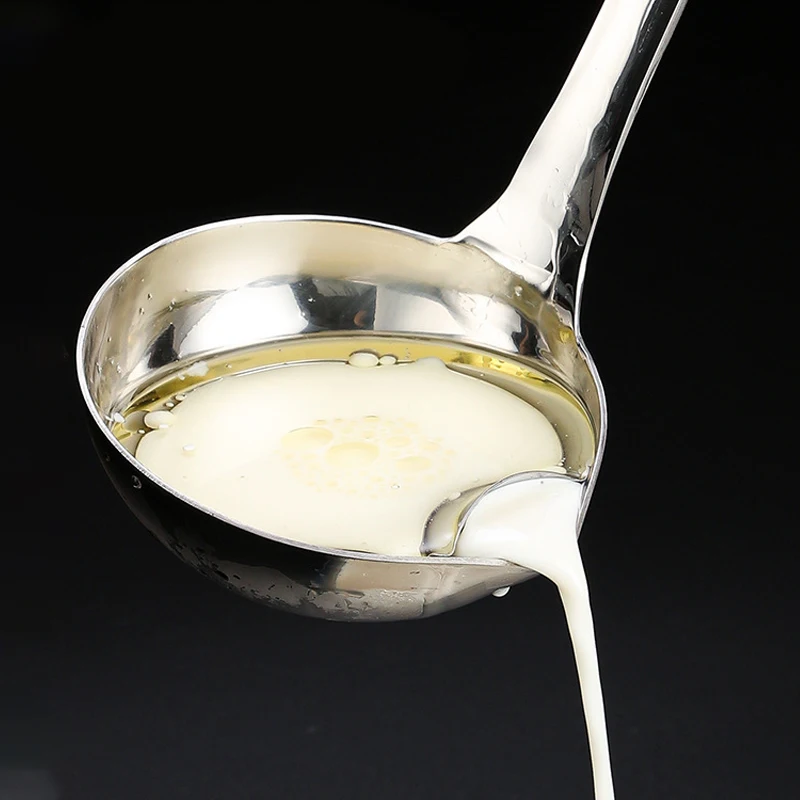 Ложка для масляного фильтра из нержавеющей стали сепаратор жира йогурта ковш