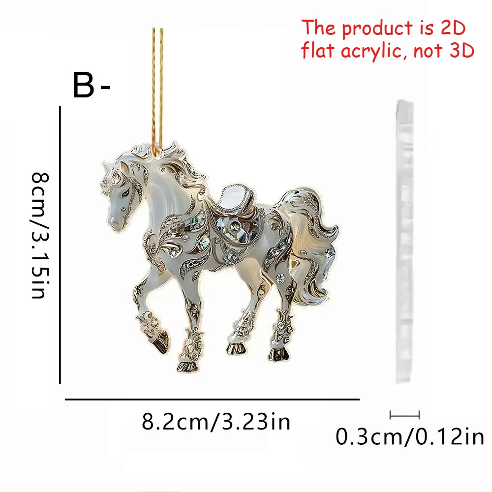 

Рождественский золотой акриловый брелок