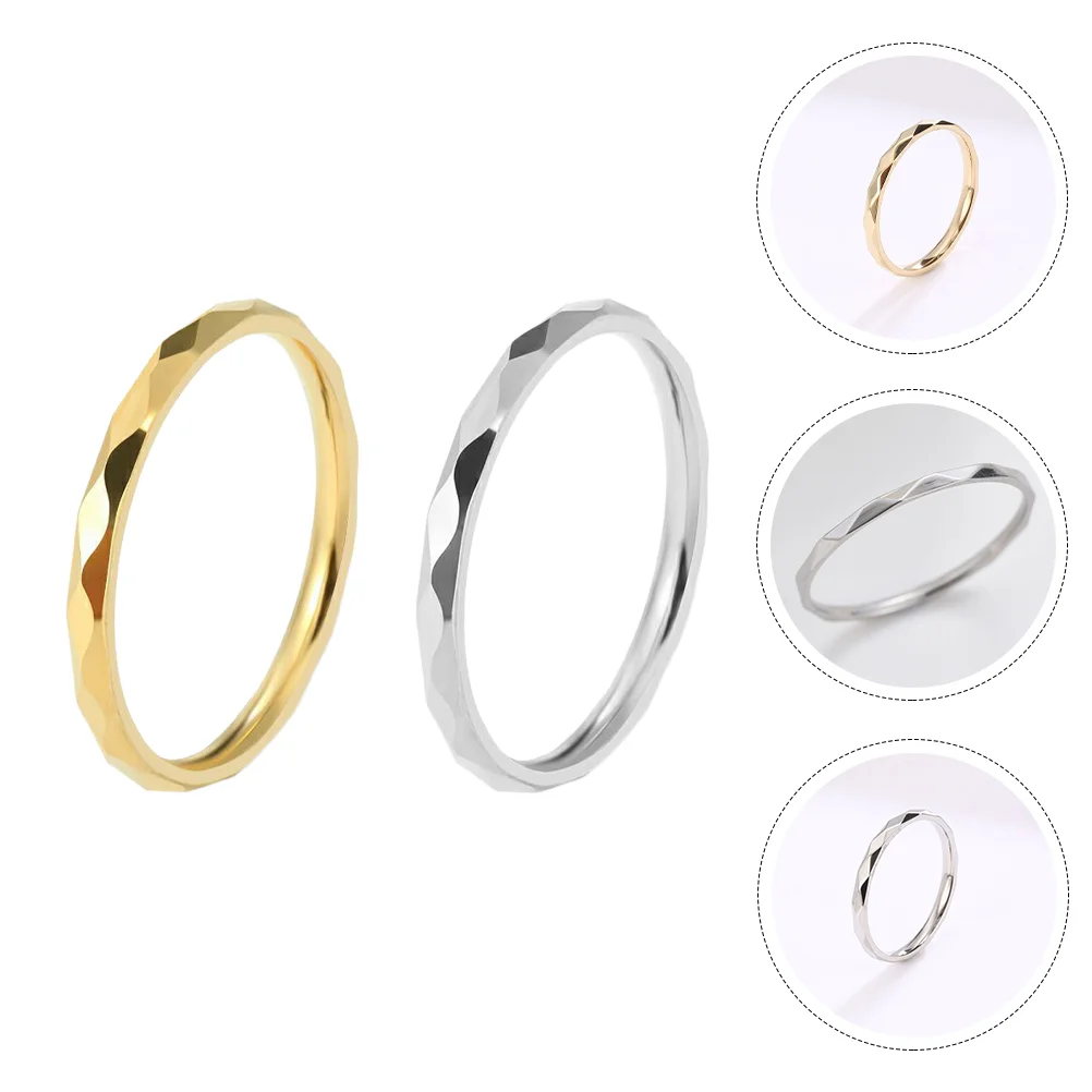 

Ring Engagement Titanium Finger Wedding Jewelry Rings Decorative Thin Diamond Aniversary Band Couple Novelty Birthday Gift