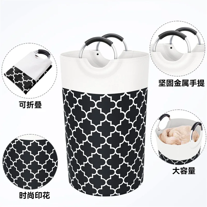 

Large Capacity Laundry Basket Foldable Waterproof Laundry Hamper Thickened Dirty Clothes Storage Basket Household Supplies