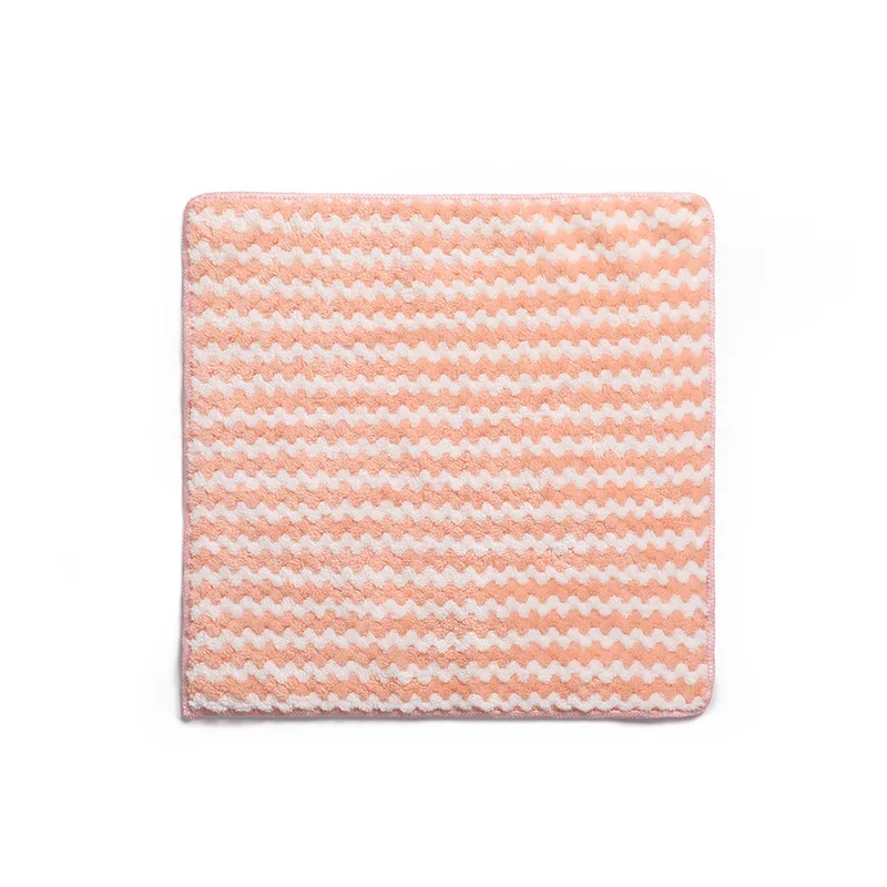 

Thickened wave dishcloth rag housework cleaning kitchen to oil household lazy rag block absorbent not easy to hair