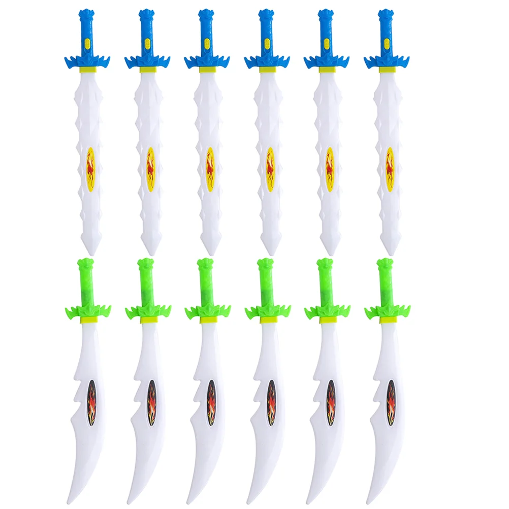 12 шт. игрушечный электронный светящийся меч игрушки для малышей со светом ABS