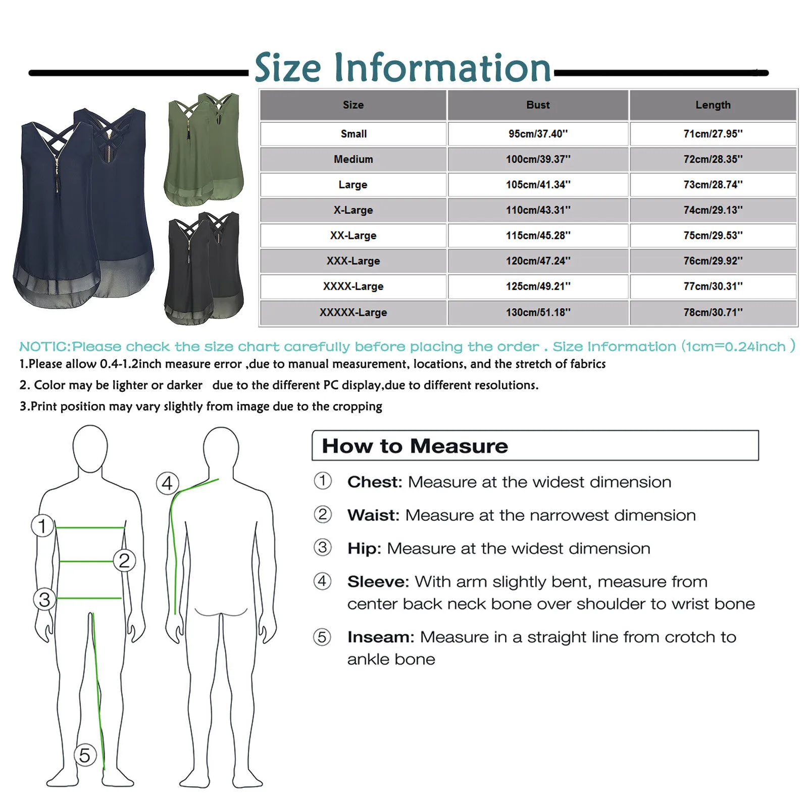 Женская Однотонная футболка без рукавов Повседневная Свободная майка на молнии