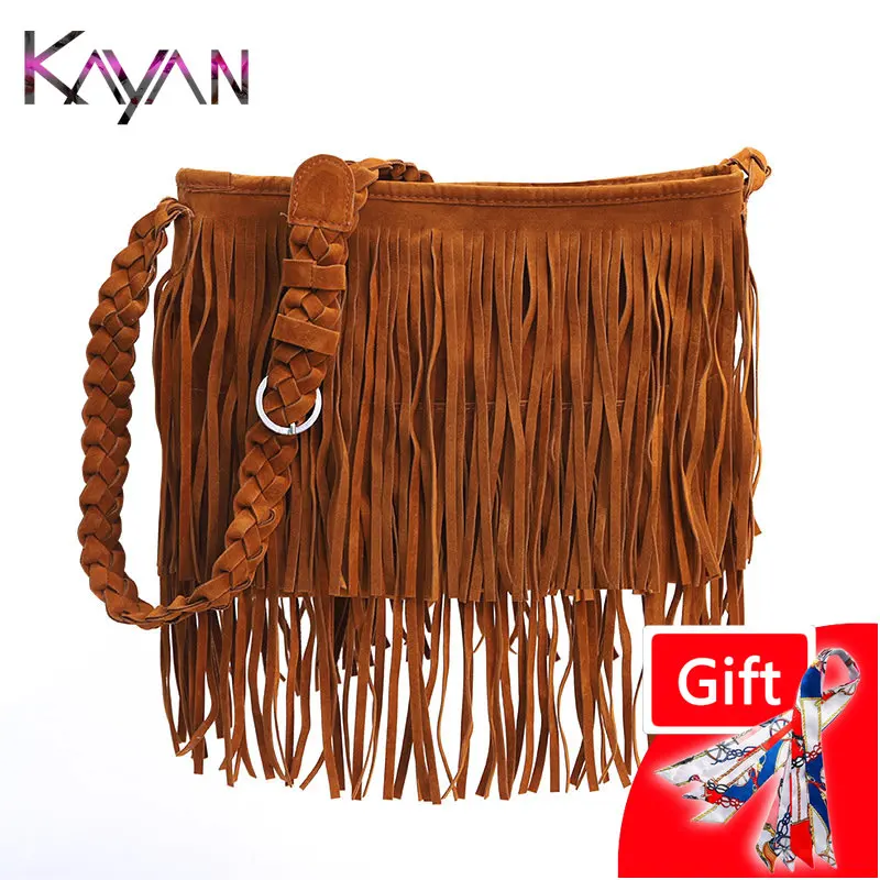 High Quality Women's Shoulder Bag Vintage Tassel Bag Luxury Designer Female Crossbody Bag Large Ladies Bag Messenger Purse