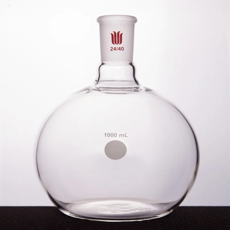 Плоская колба SYNTHWARE с одним вырезом соединение 24/40 емкость 50-1000 мл боросиликатное