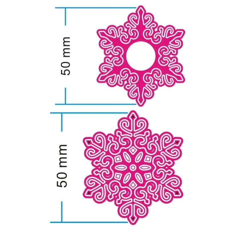 Штампы снежинка зимний узор металлические трафареты силиконовый трафарет для