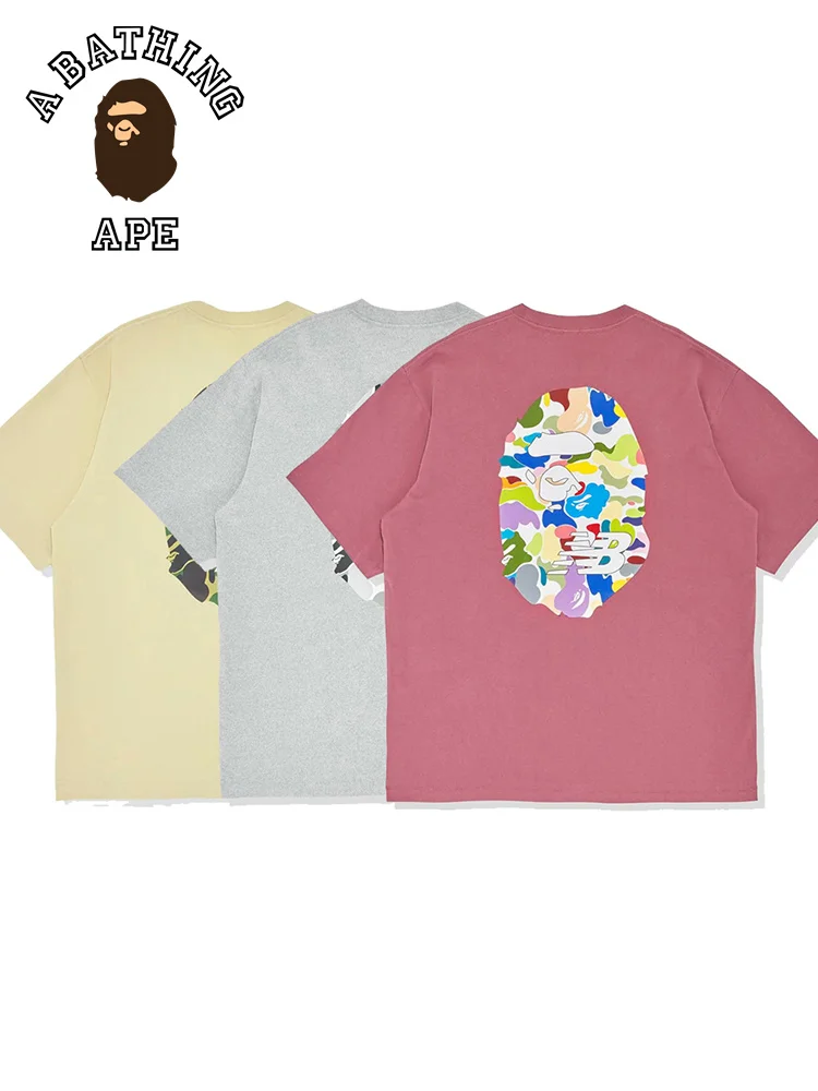 

Свободная летняя хлопковая Футболка с круглым вырезом и принтом для мужчин и женщин