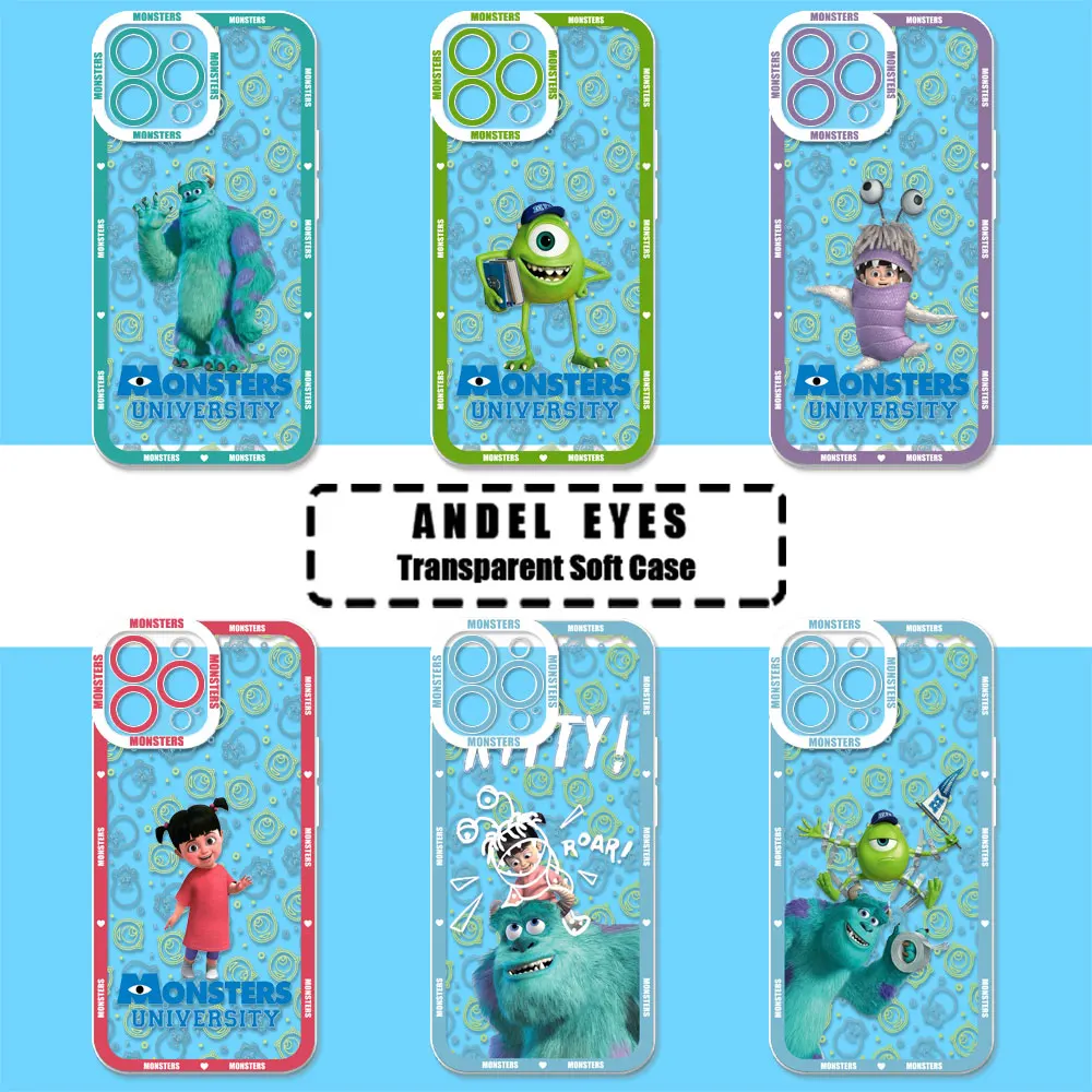 Фото Чехол для телефона Monsters Cute Art для Xiaomi Redmi Note 14 13 12 12S 12C 11 10 10C 13C 10s A1 A2 A3 Pro Plus 4G 5G, мягкий чехол из ТПУ №1