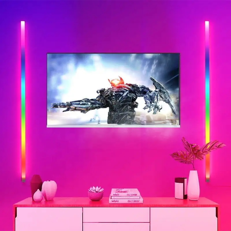 

LED DIY Smart Light Bars RGB Mosaic Colorful Wall LIght APP Control Music Atmosphere Night Light For Game TV Bedroom Decor