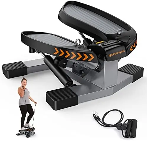 

Stepper with Resistance Band and Vertical Climber Exercise Machine for Home, More Than 300lbs Weight Capacity