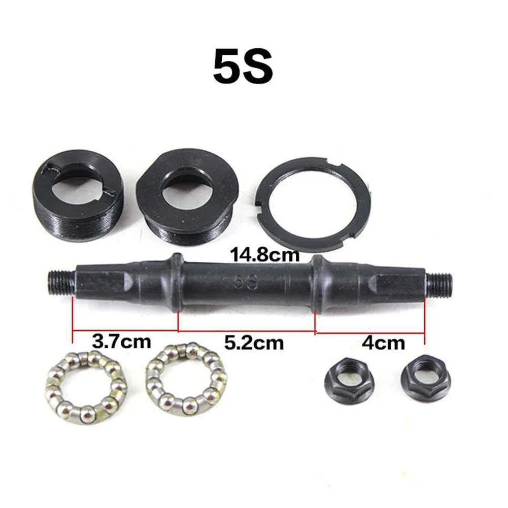 

Bike Bicycle Bottom Bracket Axle Set For 68mm BB Shell Multi-size Steel Square Hole Axle Cups Bearings Headset 3S 5S Cycling