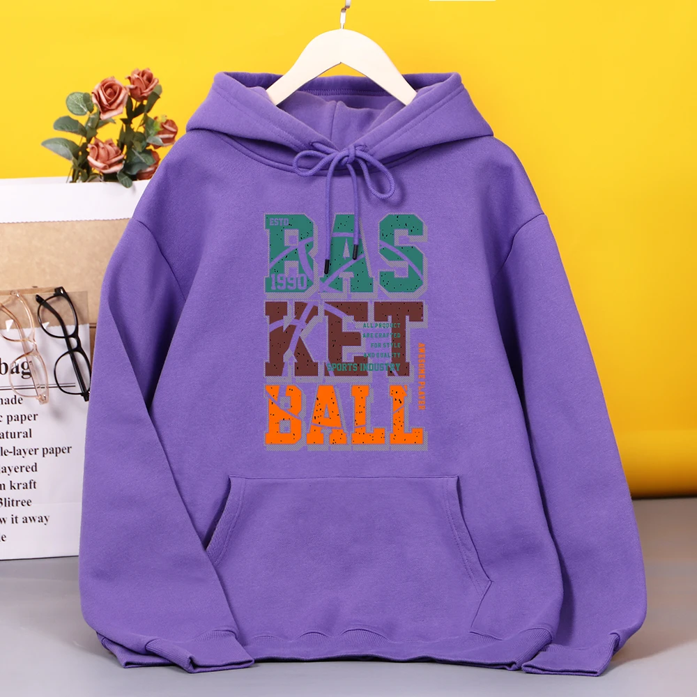 

awesome basketball player estd 1990 Hoodies Women Casual Sport Hoodie Fashion Oversize Clothing Simplicity Fleece Woman Pullover