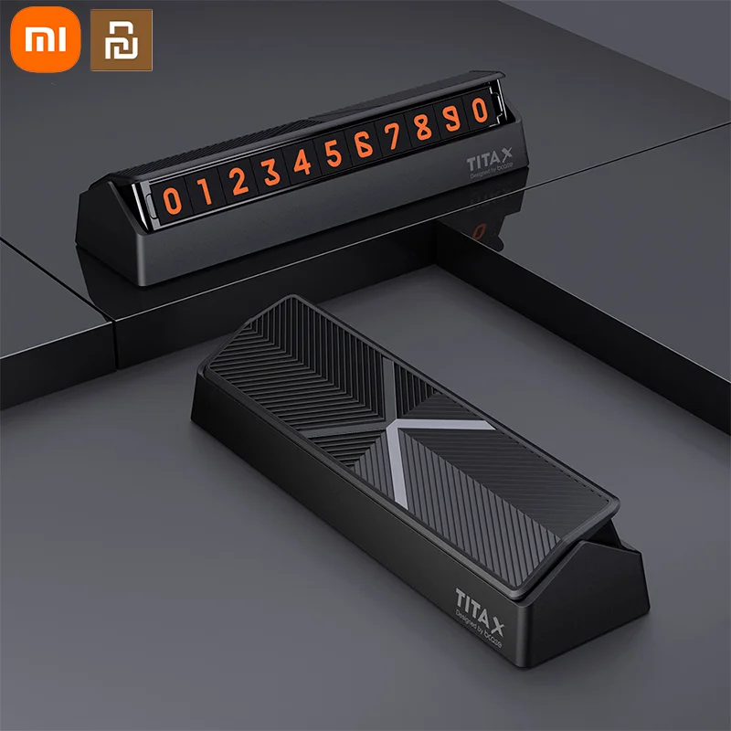 

XiAOMI Youpin Titx X Clamshell Car Temporary Parking Phone Number Card Board Mini Car Decoration Simple High-end Creative Home