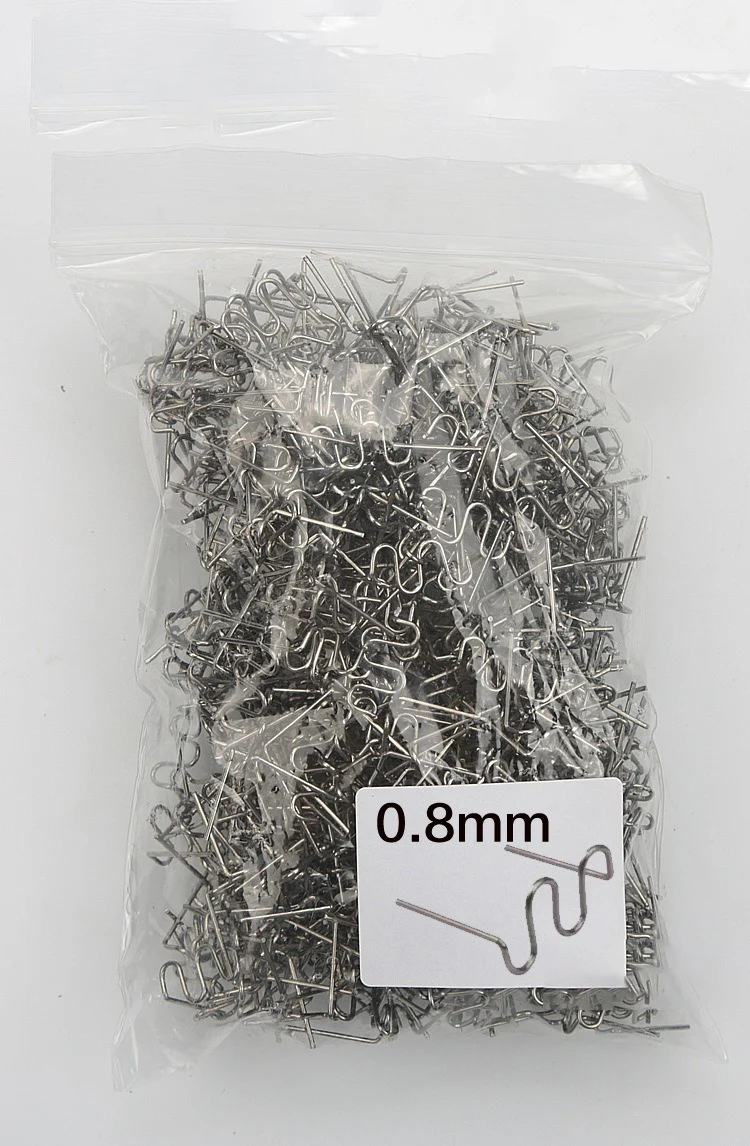 500 шт., горячие степлеры, скобы для сварщика пластика, ремонт пластика, стандартные предварительно вырезанные волнистые скобы, сварочный бампер, ремонт автомобильного бампера