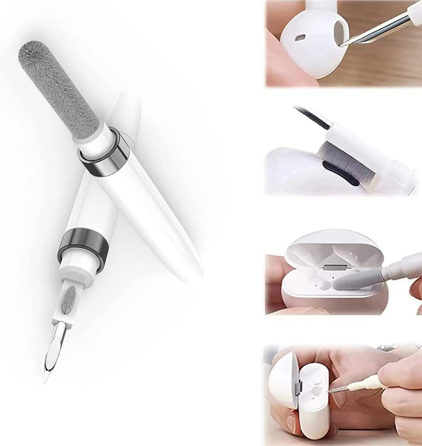 

4-in-1 Bluetooth Earphones Cleaning Pen Brush Kits for Airpods Pro 1 2 Earbuds Case Cleaning Kit for Air Pods Xiaomi Airdots 3