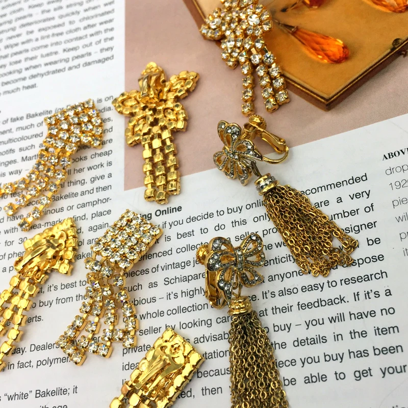 

Индивидуальный простой зажим для ушей с кисточкой цветком квадратным треугольным