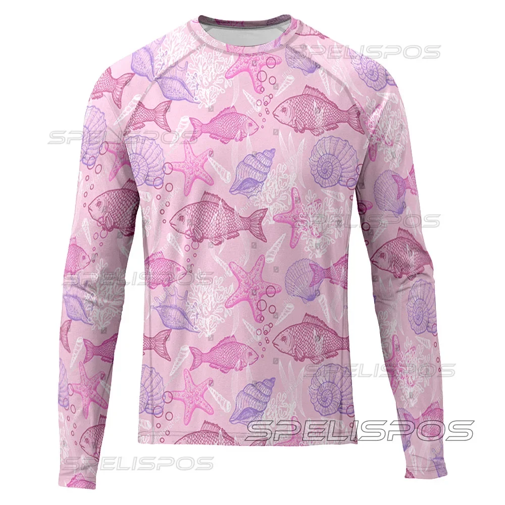 Новейшая одежда для рыбалки SPELISPOS солнцезащитные дышащие быстросохнущие топы с