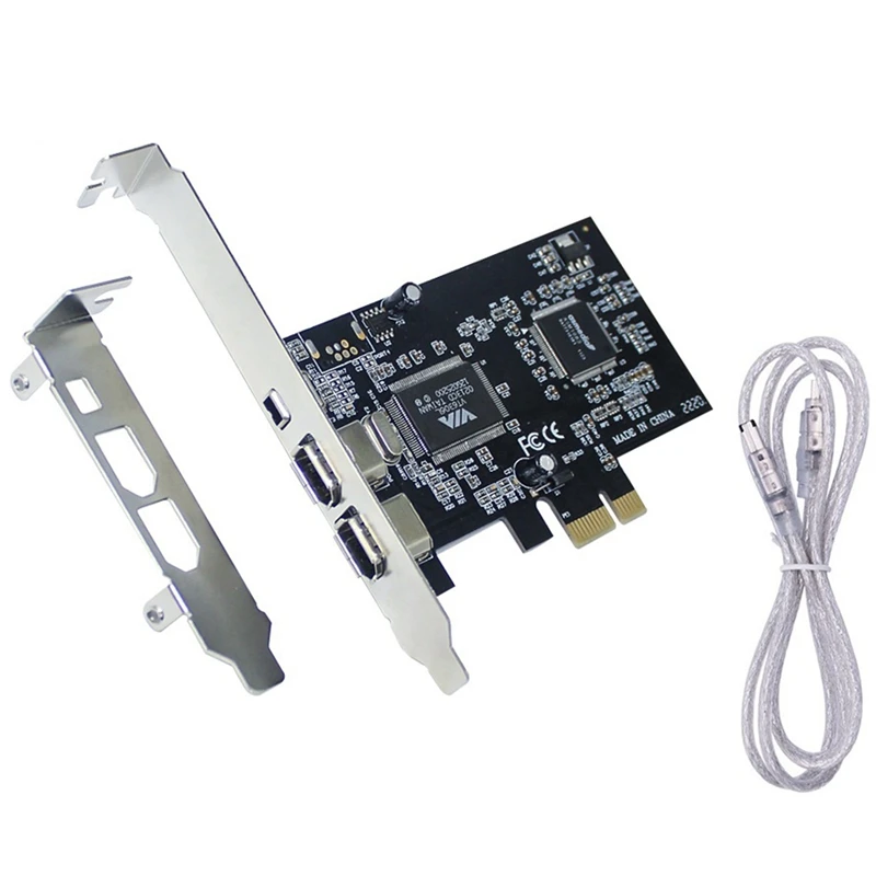 

Плата PCI-E к 1394 Firewire, стандартная трехпортовая плата IEEE 1394 Firewire, разрешение 0,8x1394 0, с кабелем м