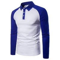 2022 spring autumn high quality classic casual pure color 100 mercerized cotton long sleeve polo shirt men tops