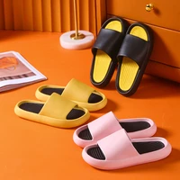 unisex home bathroom slippers platform indoor eva shoes for women men summer beach sandals flip flops