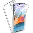 Двойной противоударный силиконовый чехол из ТПУ Для Xiaomi 11T Redmi Note 11S 10S 9S 9 Pro Redmi 10C 9T 9A 9AT 9C NFC 360