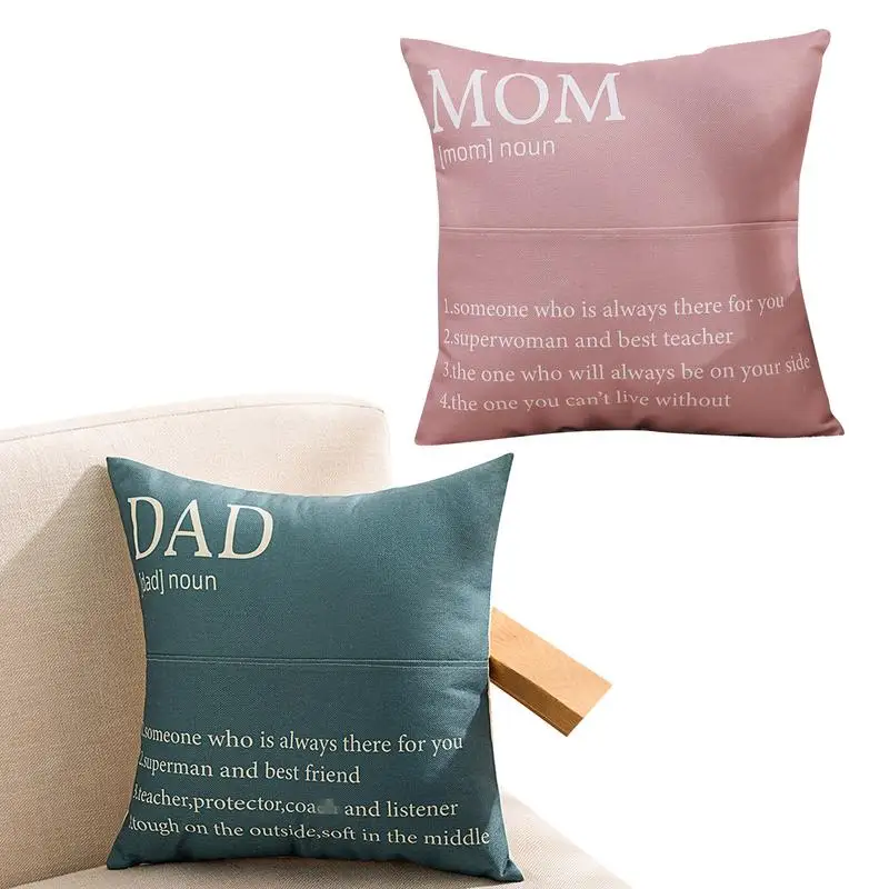 

Decorative Family Throw Pillow Covers Decorative Linen Pillow Cases 18x18 In Waterproof Family Pillowcases For Couch Bed Sofa