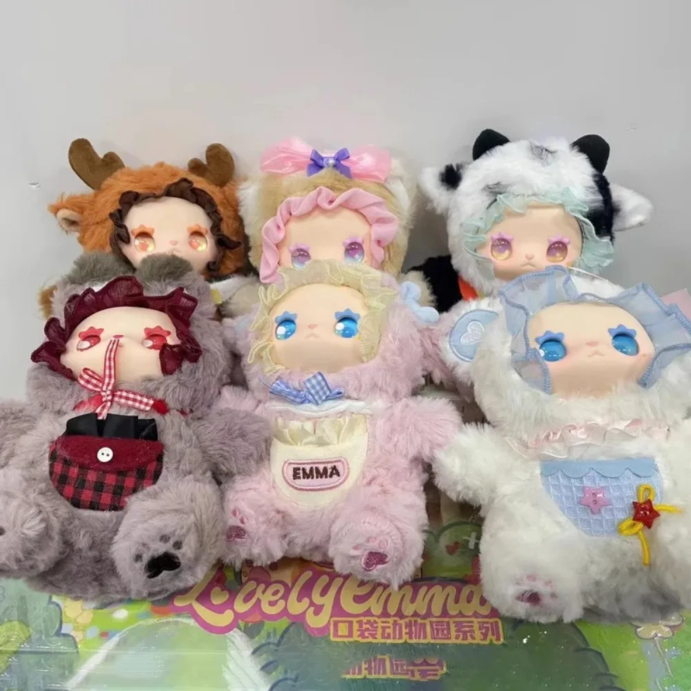 LOVELY EMMA Pockets Zoo Blind Box Милый кролик Медведь Корова Аниме Кукла Фигурка Mystery