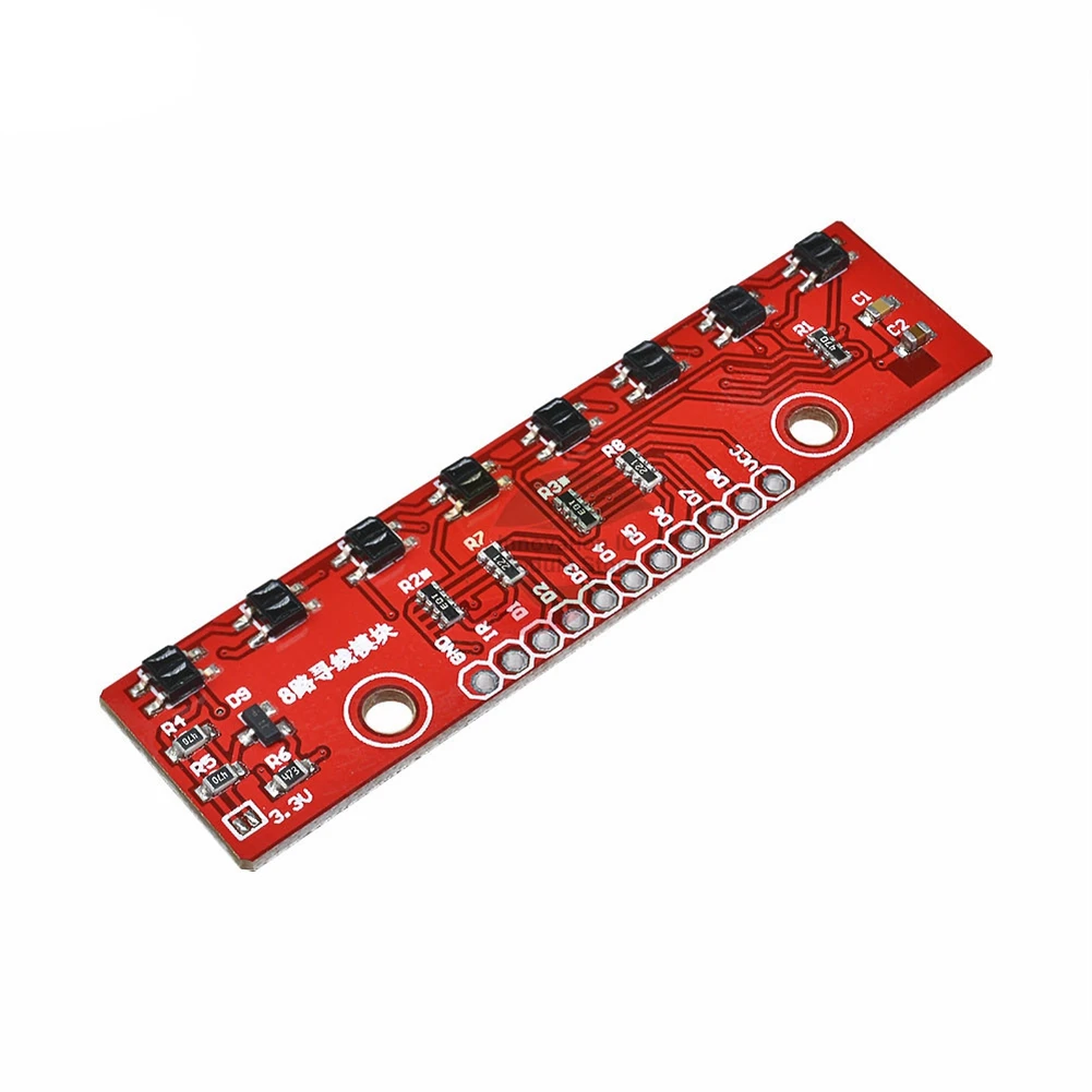 

Модуль отслеживания, инфракрасный датчик обнаружения, модуль для Arduino 8-канального инфракрасного детектора, модуль охоты, 8-битный модуль датчика