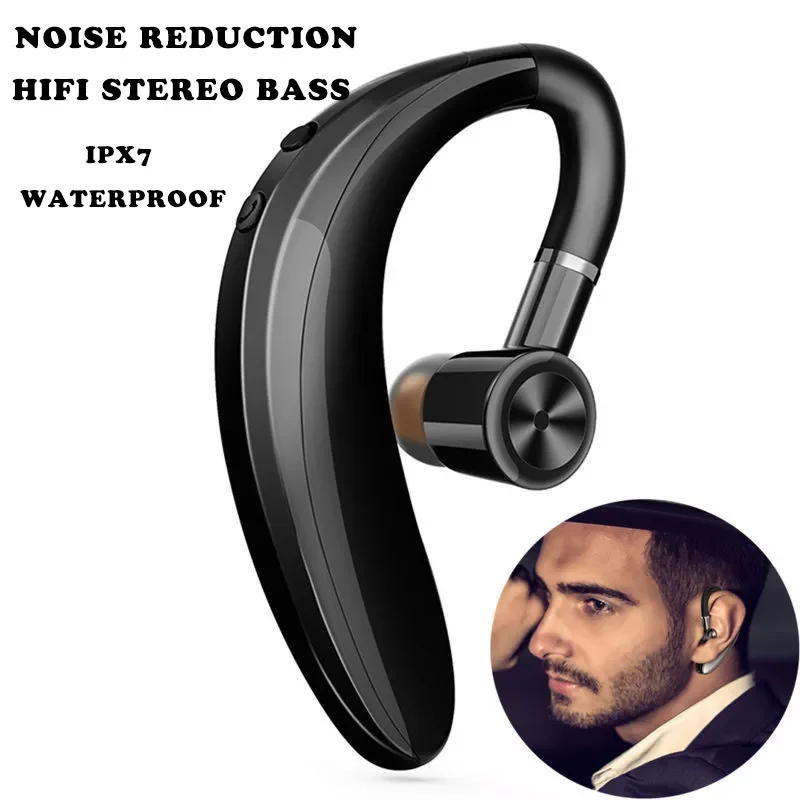 

S109 Wireless Bluetooth 5.0 Hook Earphone Sport Business Single Ear Headset Handsfree headphones With Mic Smartphone