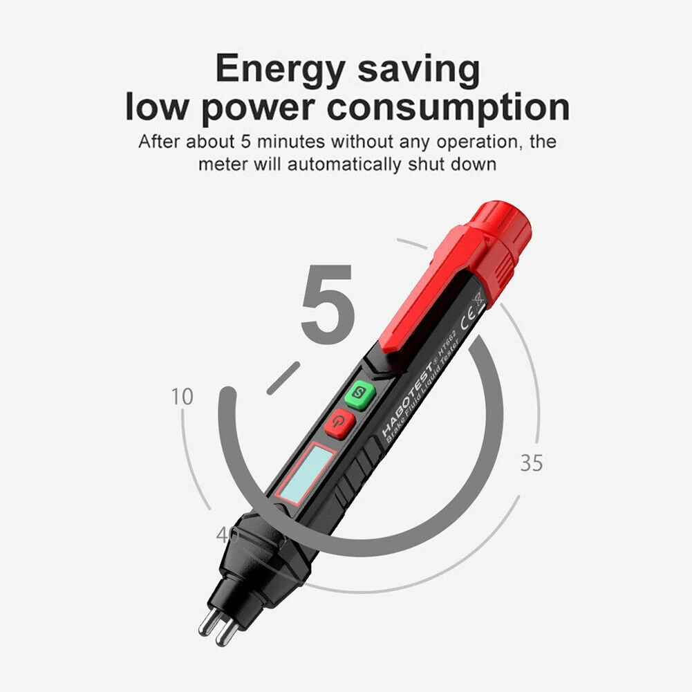 Тестер тормозов ручка ЖК-дисплей тестер тормозной жидкости обнаруживает