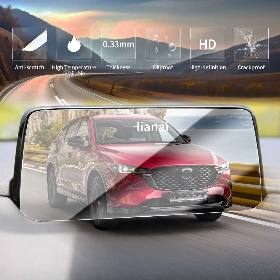 Защитная пленка для экрана Carplay защитная из закаленного стекла навигатор