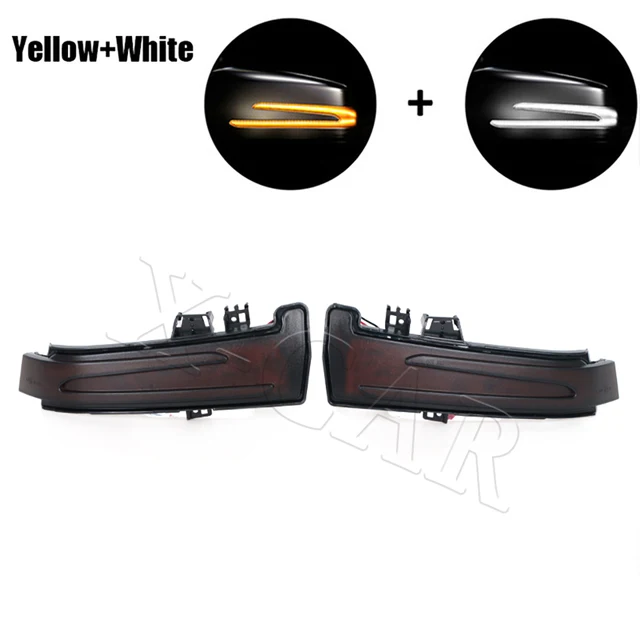 2 шт. динамический светодиодный индикатор бокового зеркала для Mercedes-Benz A B C E S CLS CLA GLA GLK Class W221 W212 W204 W176 W246 X156 C204 C117