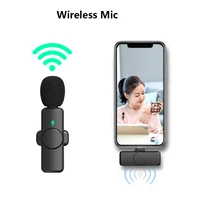 wireless microphone portable audio video recording mini mic for iphone 13 xiaomi huawei live broadcast gaming phone microfonoe