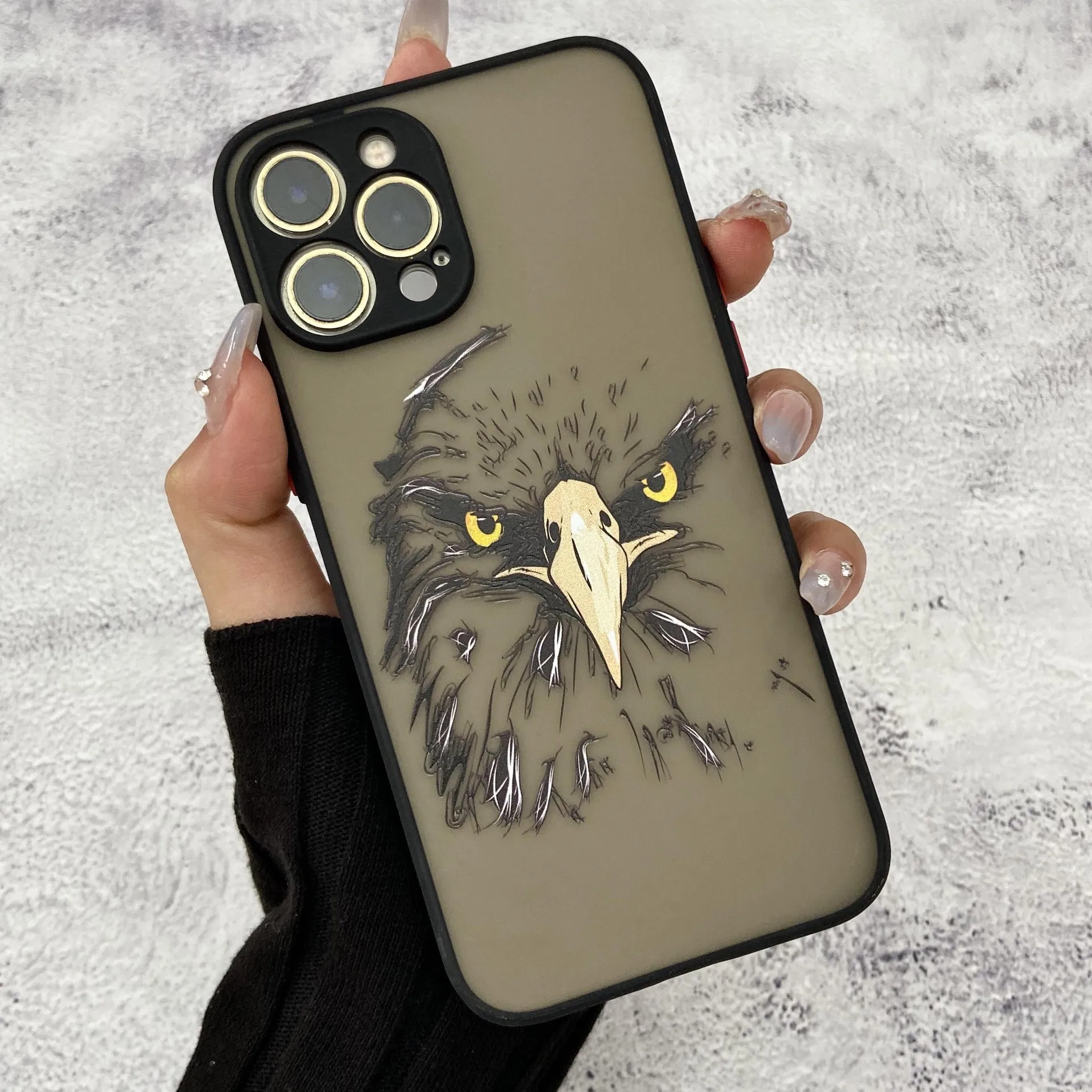 

Чехол для телефона Eagle Для iPhone 14 13 12 11 Pro Max 14 Plus X Xs Max XR SE 2020 8 7 6 Plus, жесткий матовый чехол
