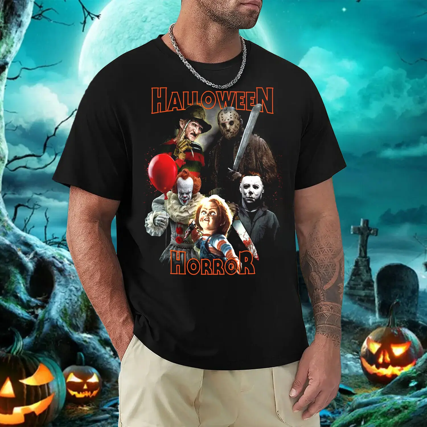 Редкий! Хэллоуин хоррор ночи 24 Tribute Чаки Джейсон фотосессия