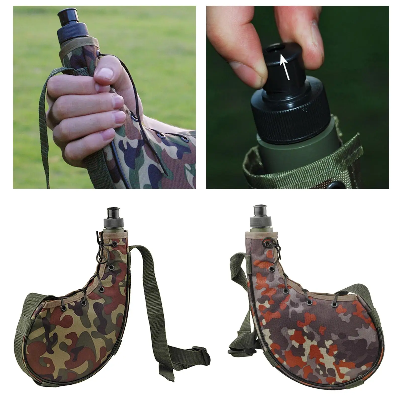 

Climbing Running Water Pot Bottle Drink Strap Hip For Travel Army Bottle Fishing Camping Flask Flask Shoulder Sports 750ml