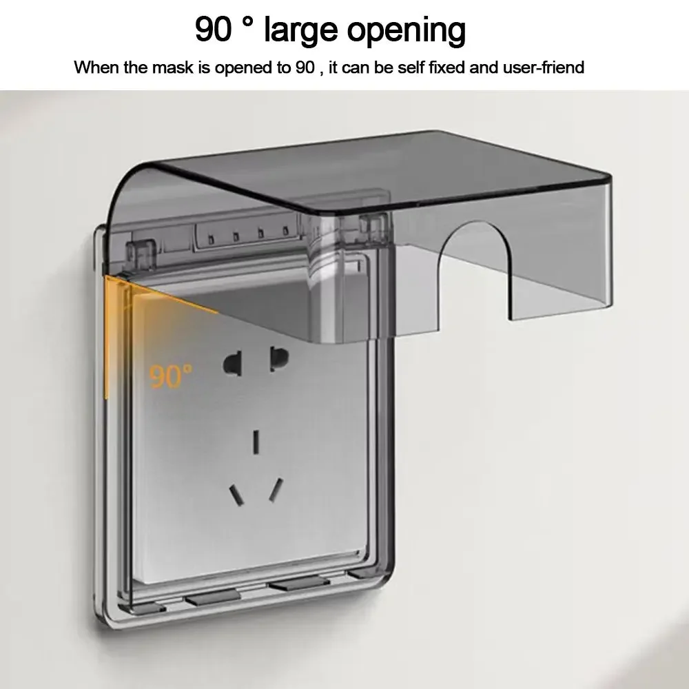 Самоклеящаяся настенная розетка типа 86 водонепроницаемая коробка крышка