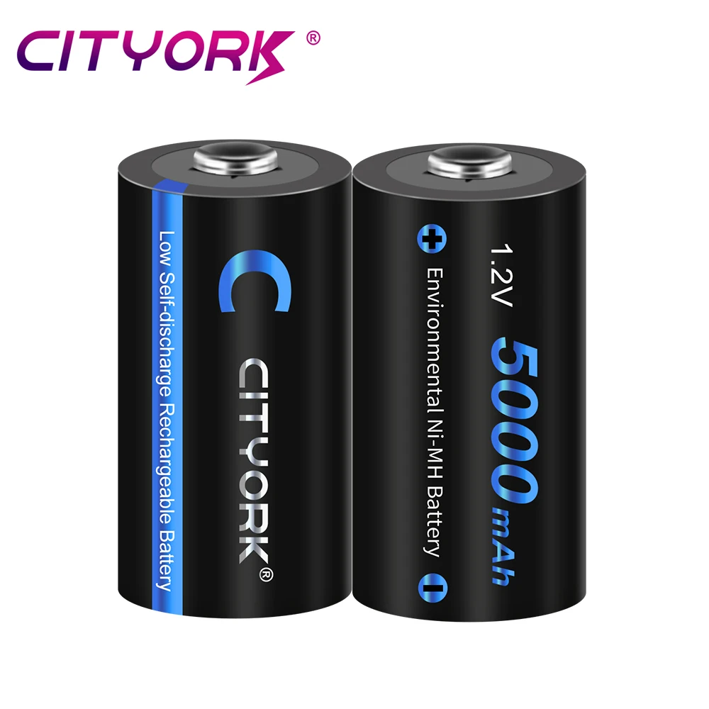 CITYORK 1 2 В размер C перезаряжаемая батарея 5000 мАч Ni-MH LR14 R14 батареи Cell для газовой