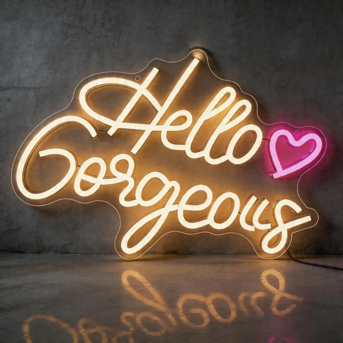 Фото Неоновые вывески Hello Gorgeous, светодиодный декор для стен Arrinew Gaming, подарки для геймеров, для спальни подростков, мальчиков и девочек, игровой комнаты, принадлежности для вечеринок №1