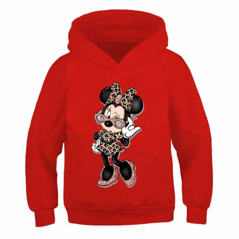 

Mickey Mouse and Minnie Mouse Kids Children Hoodies Autumn Winter Fashion Boys Sweatshirts Girls Boys Clothes 1-14Years