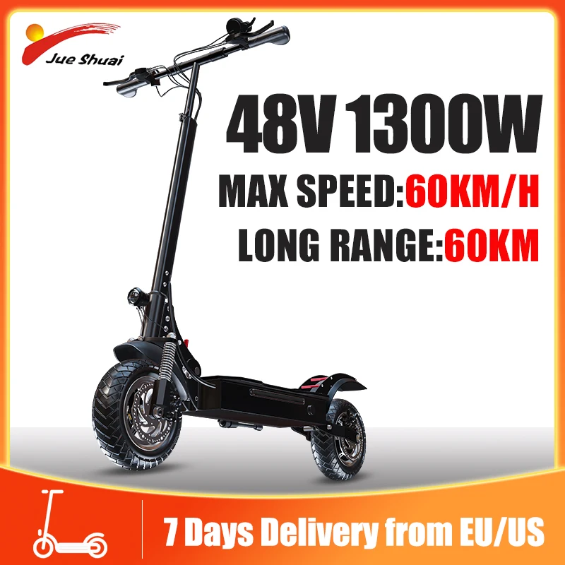 Jueshuai 48V 1300W Electric Scooter Energy Saving with 20AH Battery Foldable Electric Scooters Adults 60KM/H Max Speed EU Stock