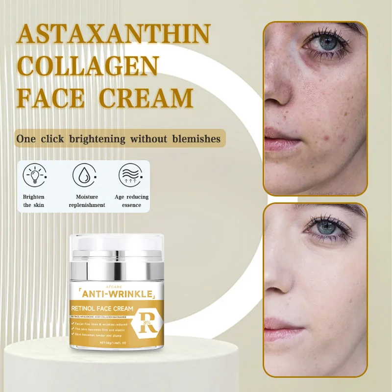 Крем для лица против морщин с ретинолом удаляющий мелкие морщины на лице