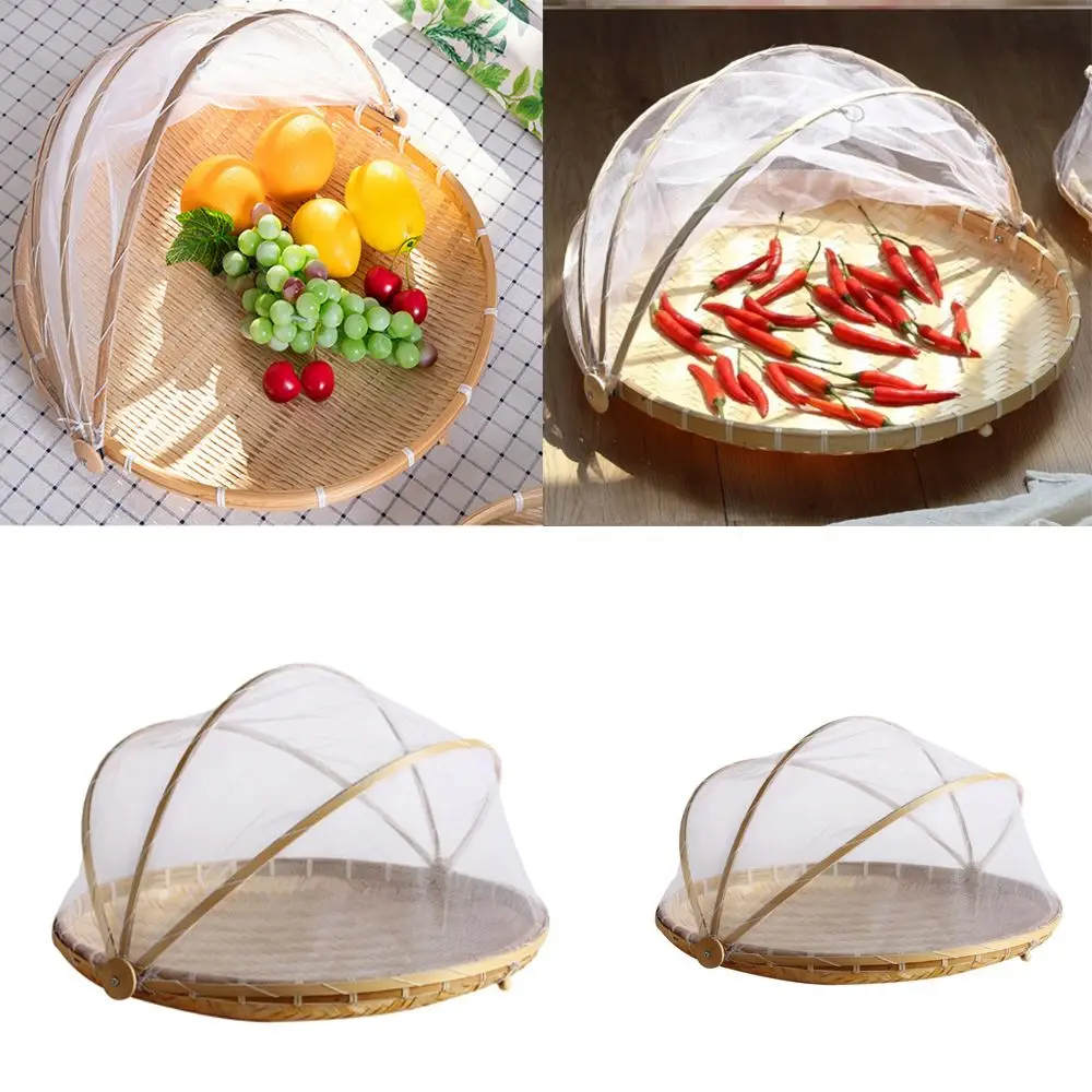 

Инструмент для пикника на открытом воздухе, кухонные приспособления, поднос для овощей ручной работы, сетчатая Крышка для еды, корзина для ф...