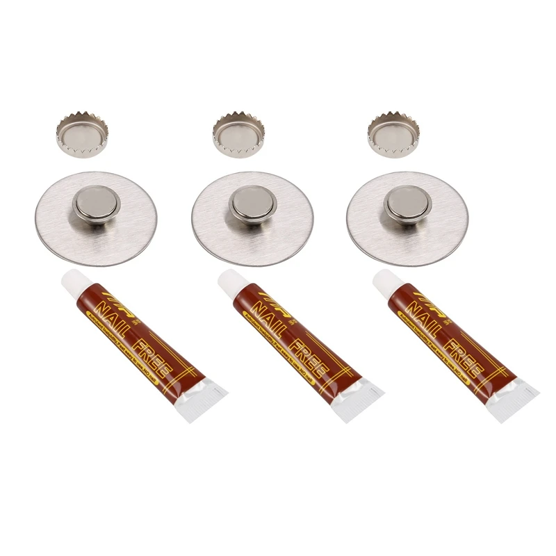 

3 шт., настенные магнитные держатели для мыла и мыла