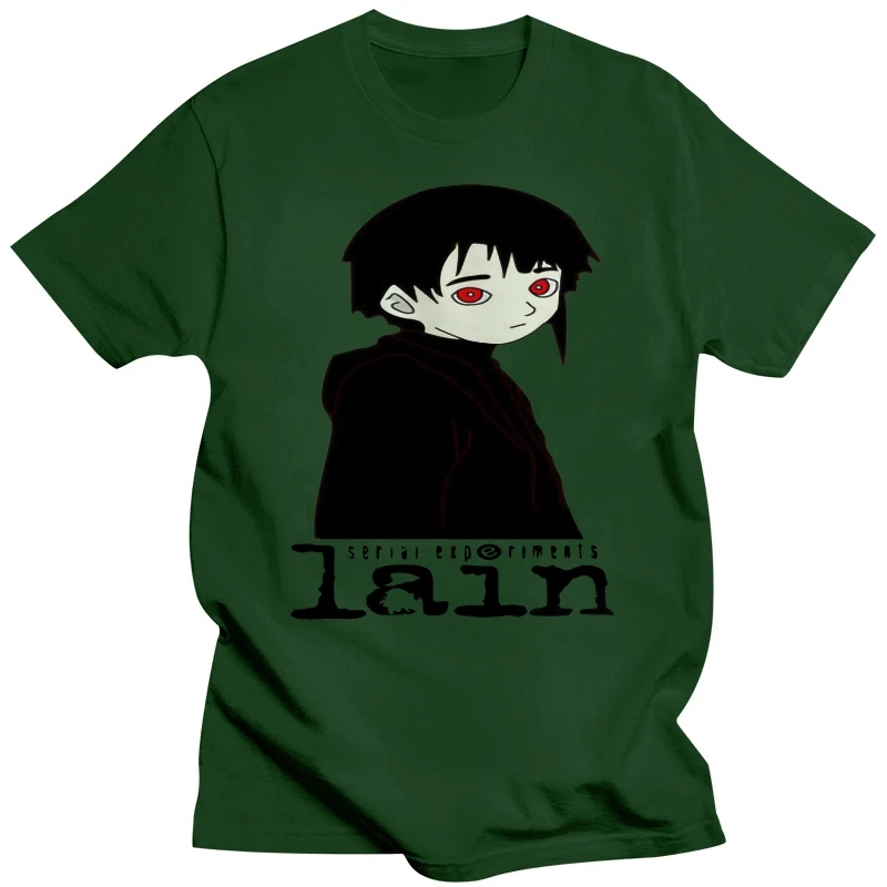 Серийные эксперименты Футболка Lain Научная фантастика Аниме