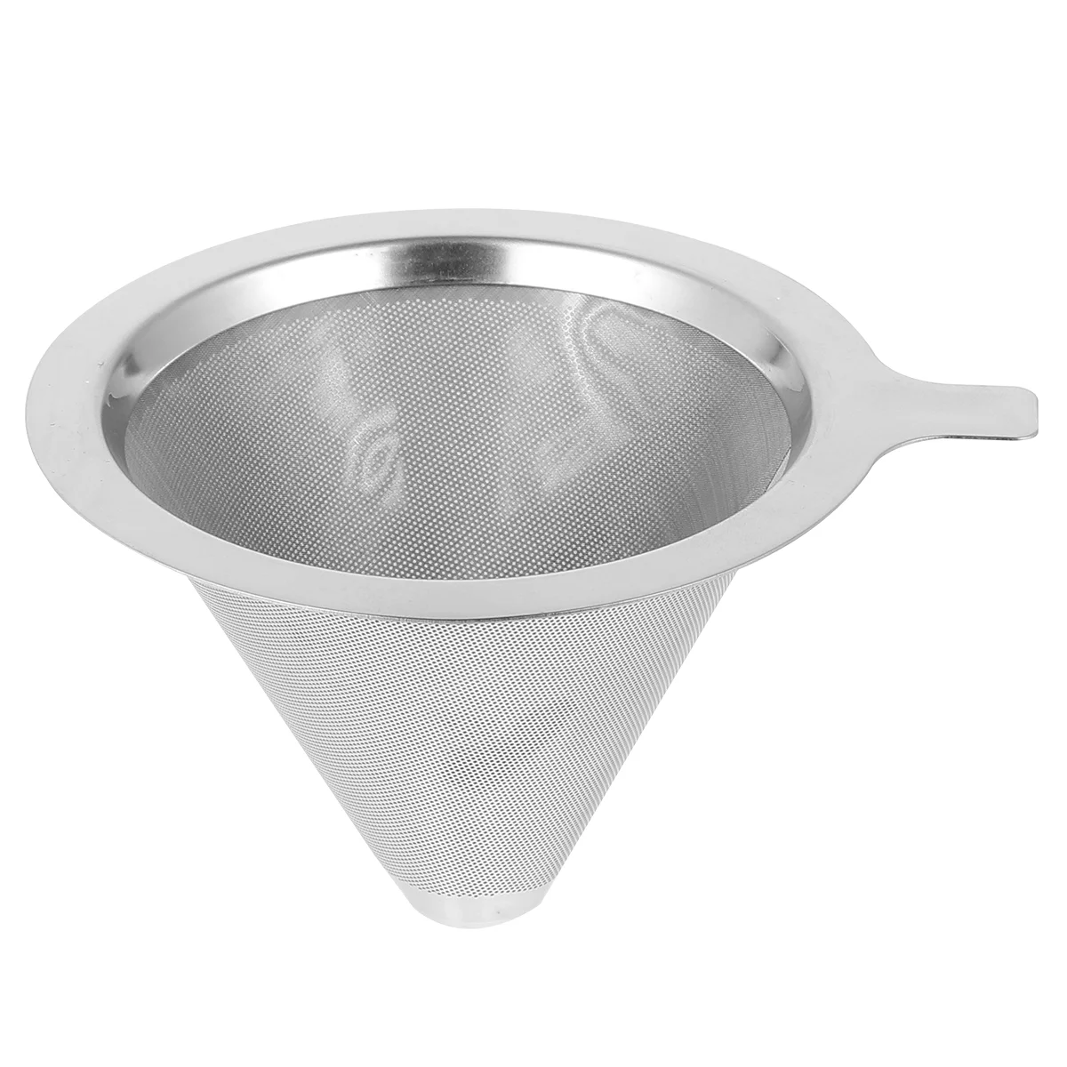 

Coffee Filter Slow Drip Cone Dripper Pour Over Strainer Funnel Paperless Maker Stainless Steel