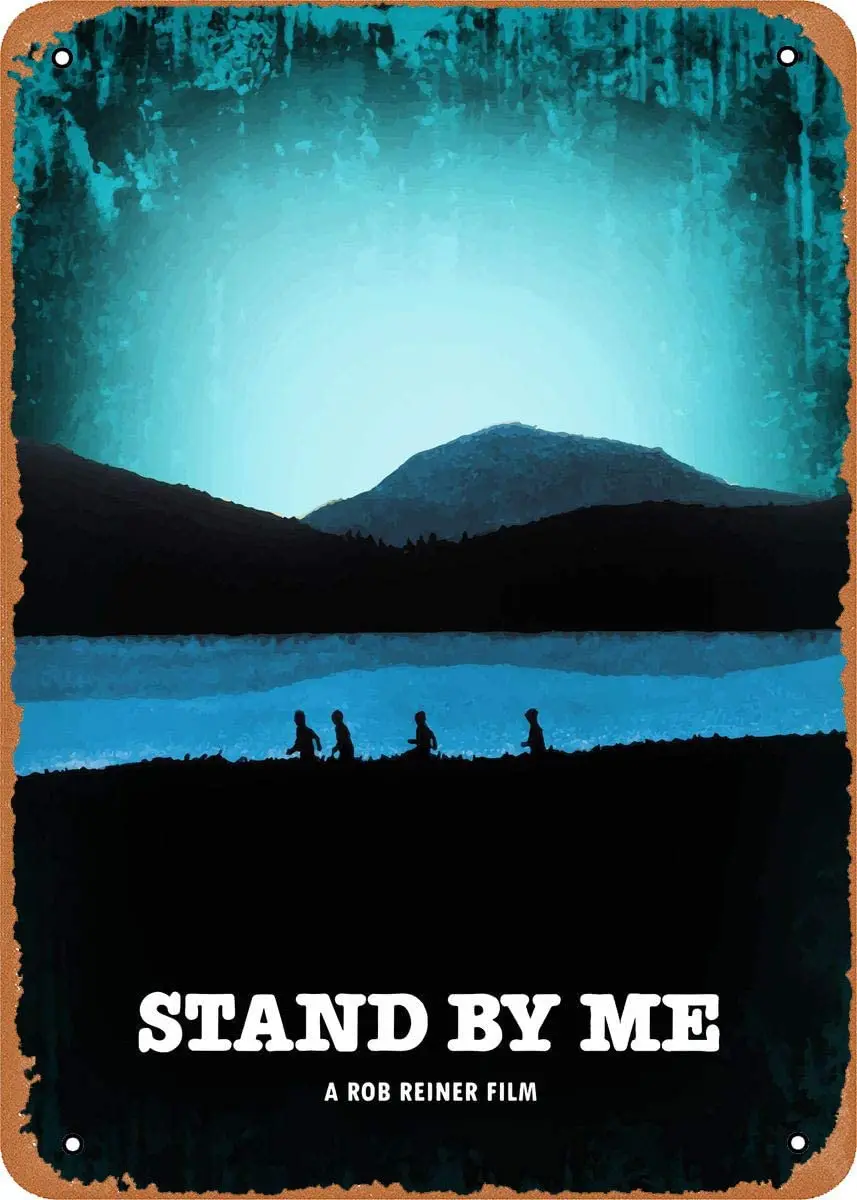 Минимальный постер из фильма Stand by Me 8x12 дюймов винтажный металлический жестяной