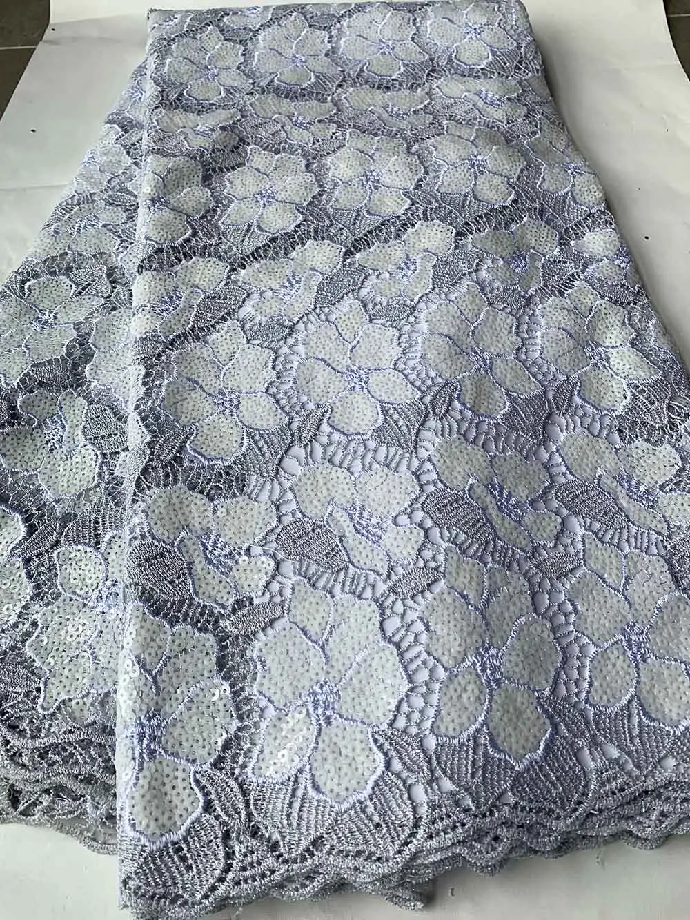 

Ulifelace Clearance Water Soluble Guipure Cord Lace High Quality Embroidered African Tulle Mesh Fabric Material Dubai 5 yards