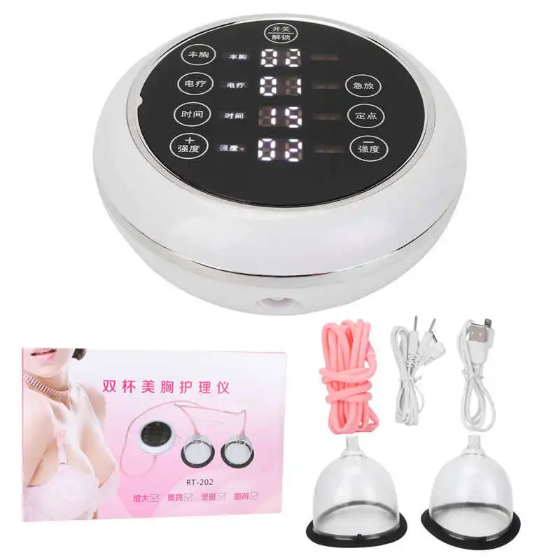 

Electric Breast Enhancement Instrument Vacuum Pump Cups Breast Massager Enhancing Cup Machine Electriacial Nipple Enlarge Device